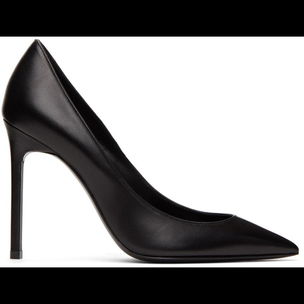 Saint Laurent Anja Black Leather Pumps BNIB